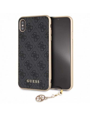 GUESS CARCASA CHARMS IPHONE XS MAX GRIS