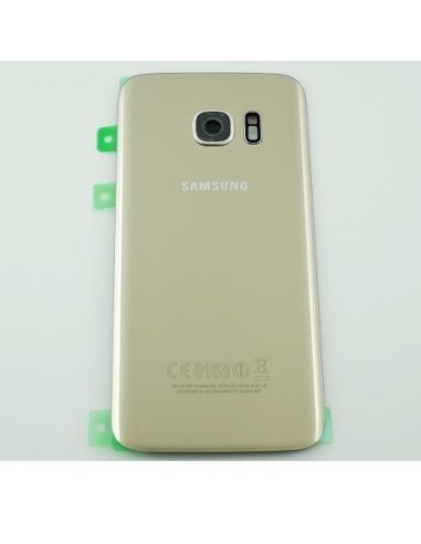 Huracán Político Hablar con Tapa trasera Galaxy S7 Edge G935 dorada original