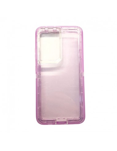Funda carcasa antigolpe Defender Iphone 12 / 12 pro  rosa transparente