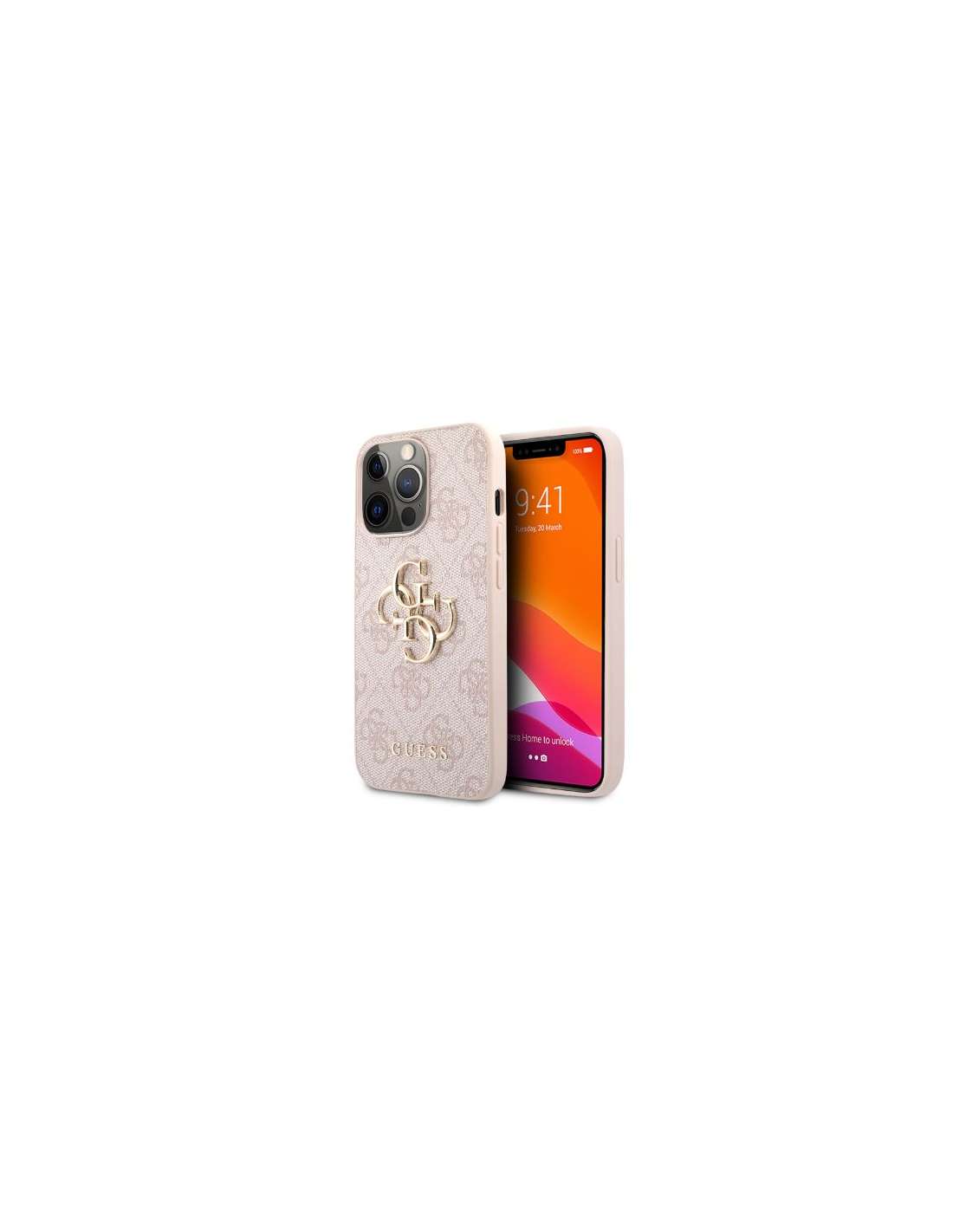 Carcasa & Cargador Inalámbrico Guess 4G Edition Bundle Pack para iPhone 14  Pro Max