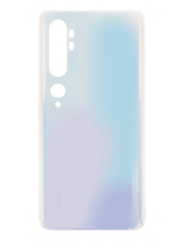 Tapa trasera con adhesivos  Xiaomi Mi Note 10 / Note 10 pro , Blanco